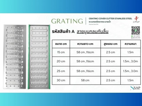 ตะแกรงปิดรางระบายน้ำ
